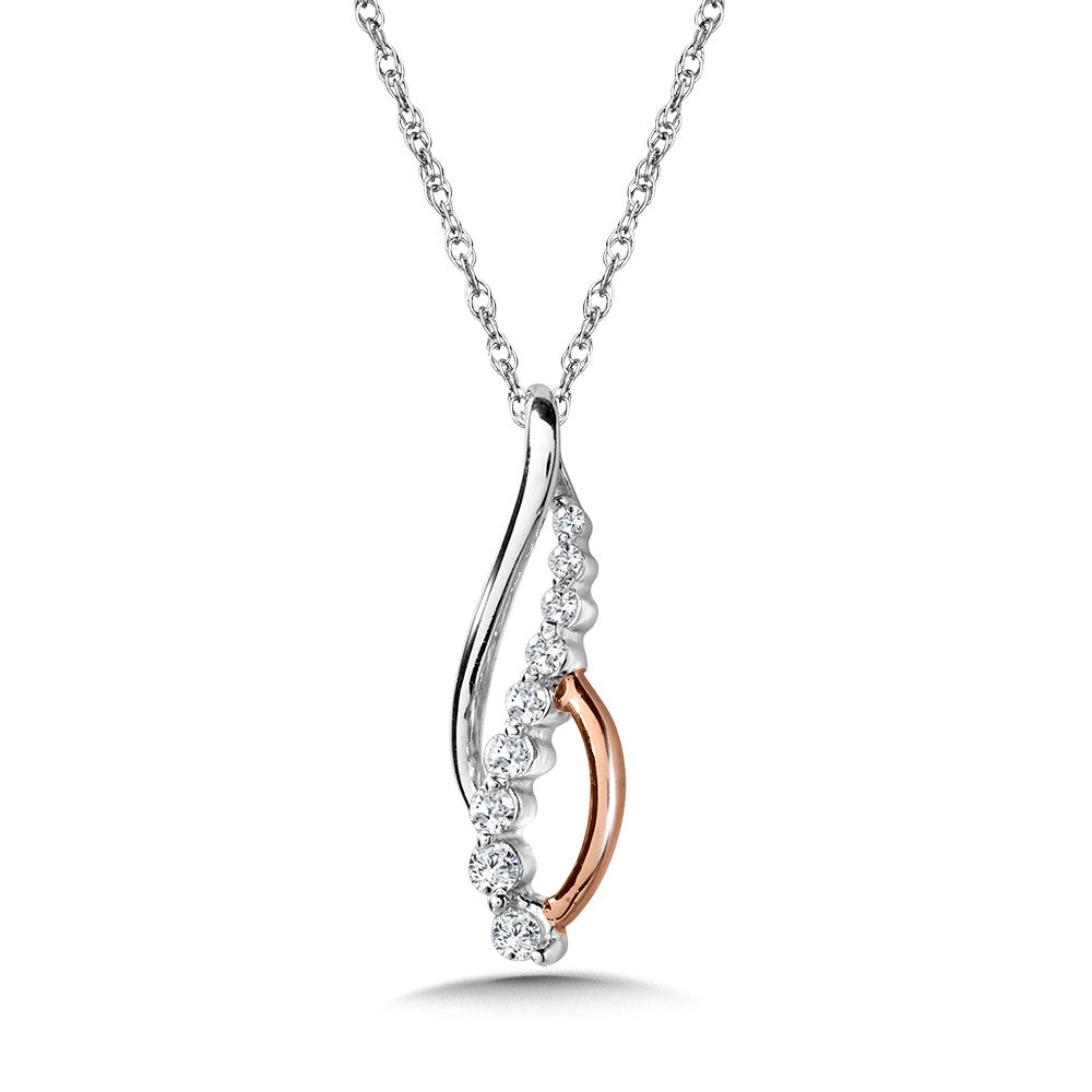 TWO TONE INFINITY
GRADUATING JOURNEY DIAMOND
PENDANT